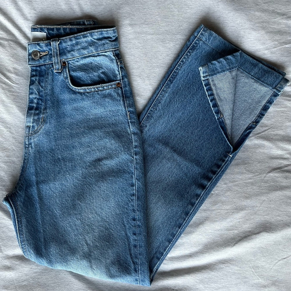 H&M Straight High Split Jeans - Picture 2 of 16